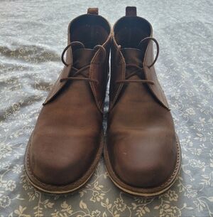 Men's African Veldskoen Brown Leather Chukka, 9 D